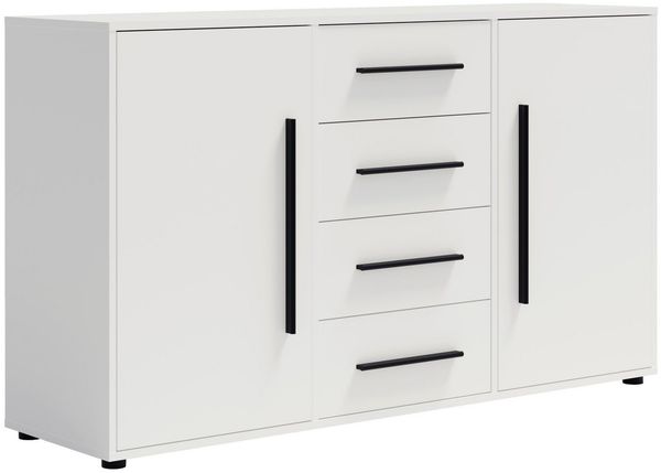 Marmex Möbel Kombikommode Maxione MX-02 Kommode mit Einlegeböden und Schubladen