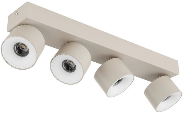 GLOBO LIGHTING LED Deckenspot RAE, LED fest integriert, Warmweiß, LED Strahler Sand, Aluminium/Opal, dreh-/schwenkbar, LED 6W Bild 3