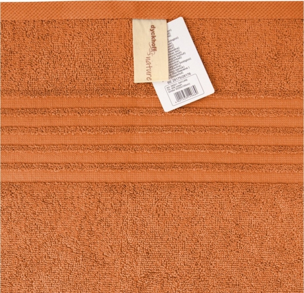 Bio Baumwolle Handtücher - alle Größen & Trendfarben Duschtuch, 70x140 cm, terra Bild 2