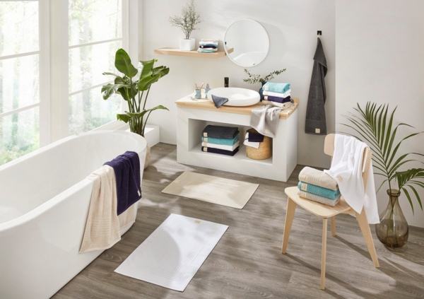 Bio Baumwolle Handtücher - alle Größen & Trendfarben Duschtuch, 70x140 cm, terra Bild 3