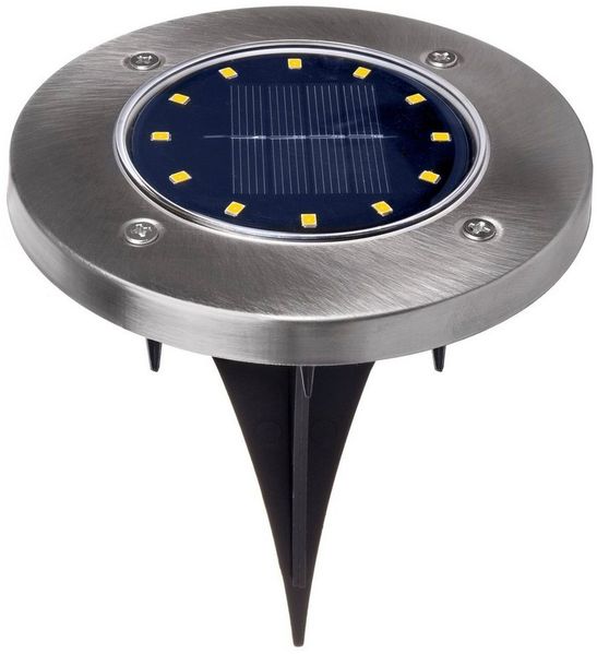 Maclean LED Gartenleuchte MCE318, LED Solar Bodenleuchten mit Erdspieß