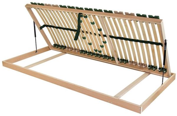Lattenrost Portoflex Kombi G Rechts 220 x 100 x 10 cm Buche Natur