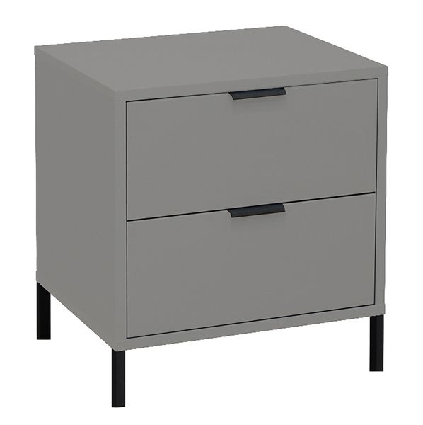 Maeusbacher Bonnie Kommoden Quadrat kreidegrau matt lack BxHxT: 51 x 60 x 45 cm Bild 3
