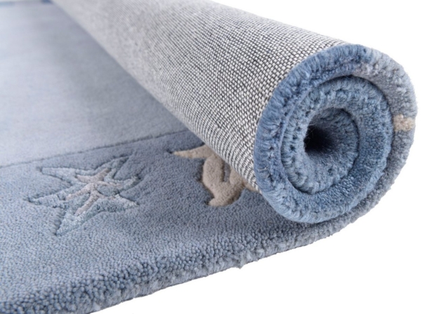 THEKO Wollteppich Royal Ganges, rechteckig, Höhe: 13 mm, 95% Wolle, mit Bordüre, ideal im Wohnzimmer & Schlafzimmer Bild 3