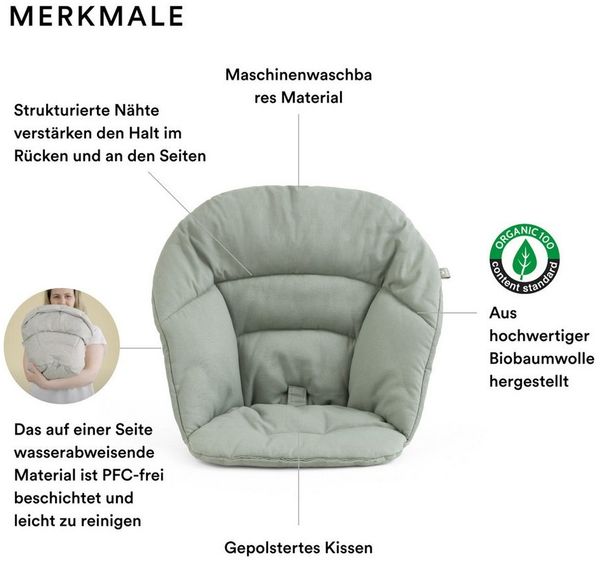 Stokke Hochstuhlauflage Clikk Kissen - passend für den Stokke Clikk Baby Hochstuhl