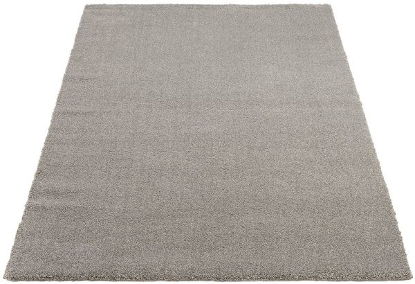 OCI DIE TEPPICHMARKE Teppich NEW VILLA MELANGE, auch als Läufer und in rund, rechteckig, Höhe: 20 mm, dichter Shaggy, melierte uni Farben, robuster Hochflor, Wohnzimmer