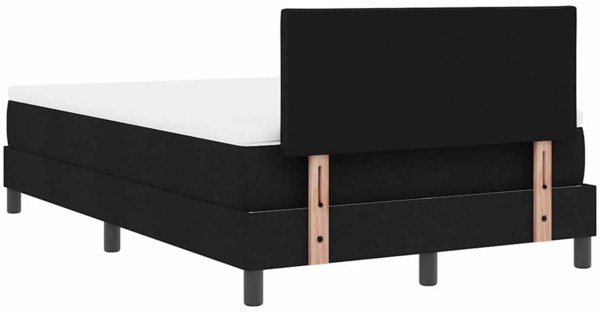 vidaXL Boxspringbett mit Matratze Schwarz 120 x 200 cm Stoff 3338757 Bild 8