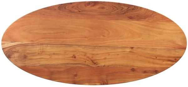 vidaXL Tischplatte 80x40x2,5 cm Oval Massivholz Akazie 370798