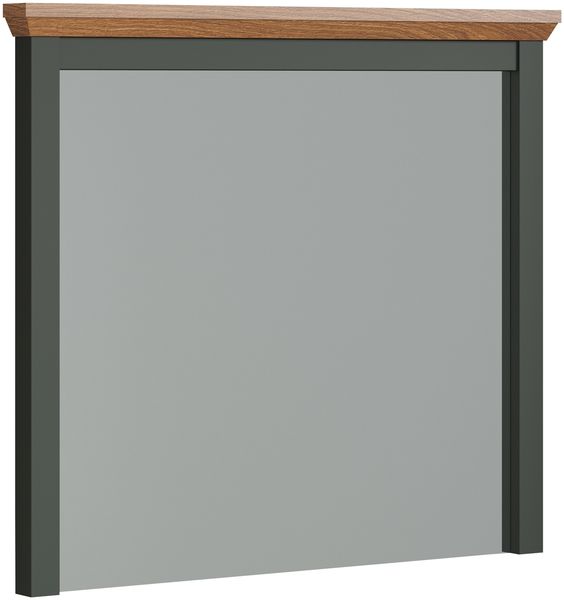 Badspiegel >Stanton< in Tannengrün / Eiche - 77x68x6cm (BxHxT)