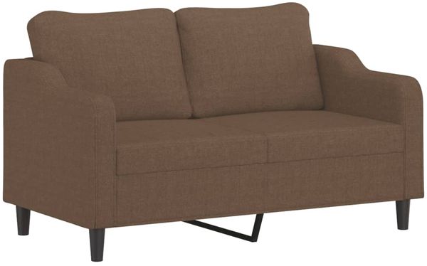 vidaXL 2-Sitzer-Sofa mit Zierkissen Braun 140 cm Stoff 3200848 Bild 4