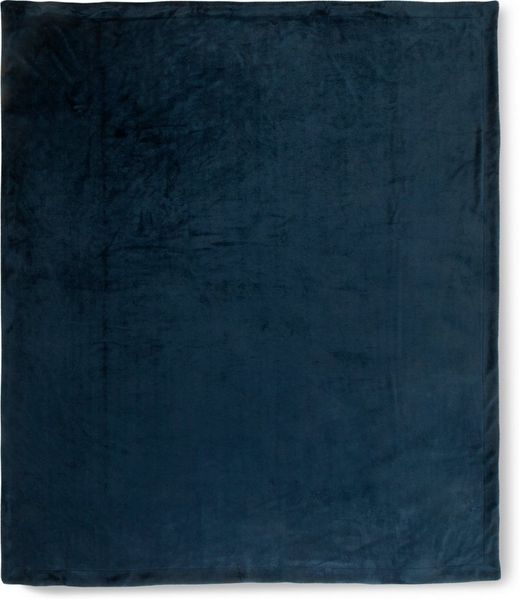 hip 100 % Polyvelvet Kuscheldecke 1 teilig 160 X 180 cm Hip Uni D.Blue Blue