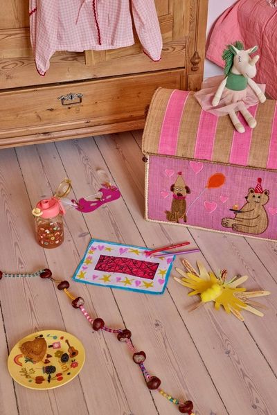 rice Kunststoffteller Rice Melamin Kinderteller - Soft Yellow Unicorn Love Ø 20cm