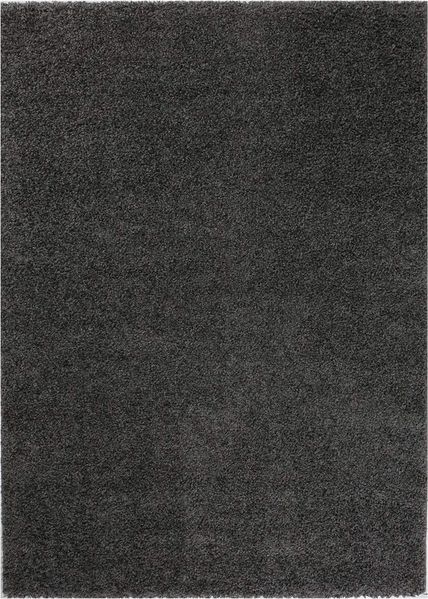 Vimoda Hochflor-Teppich Shaggy Wohnzimmer Läufer, Rund, Höhe: 30 mm, Wohnzimmer Teppich, Schlafzimmer, langflor, Einfarbig Dunkel Farbe
