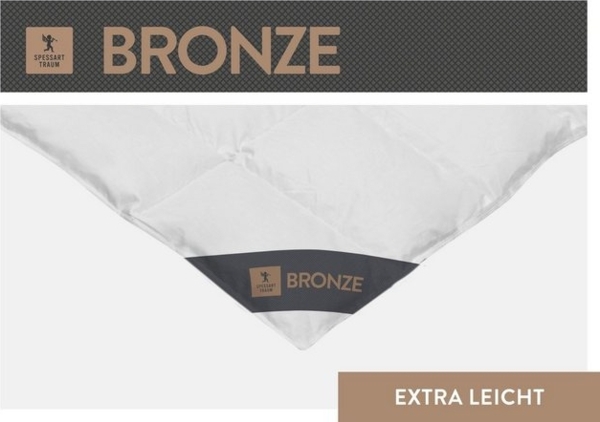 SPESSARTTRAUM Daunenbettdecke Bronze, Füllung: 90% Daunen, 10% Federn, Bezug: 100% Baumwolle, hergestellt in Deutschland, allergikerfreundlich Bild 4
