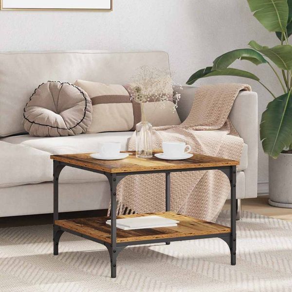 vidaXL Couchtisch Altholz 55 x 55 x 40 cm Holzwerkstoff 881899