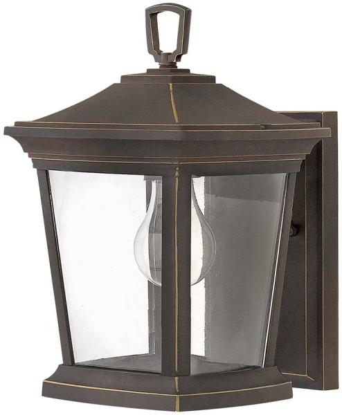 Außenleuchte, Wandlampe, Messing, Bronze, H 29,9 cm