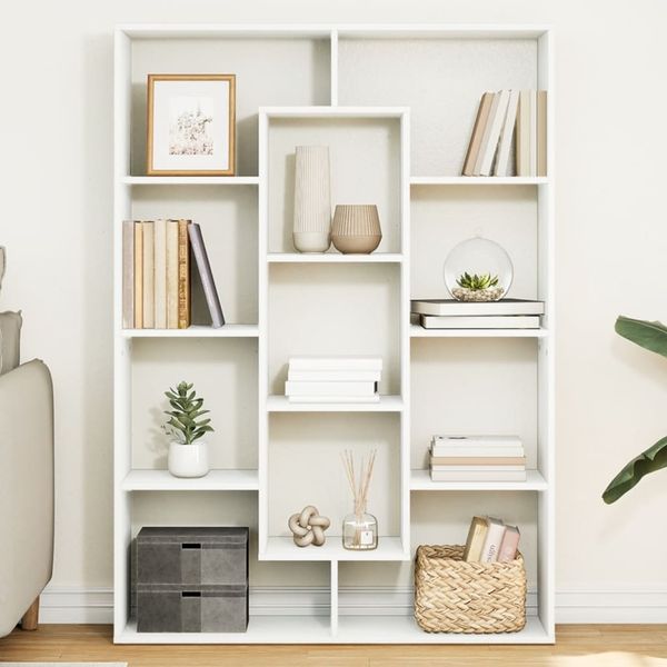 vidaXL Bücherregal Weiß 102x29x143 cm Holzwerkstoff 3310298