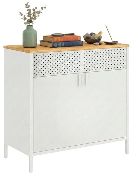 Relaxdays Metallschrank mit 2 Türen