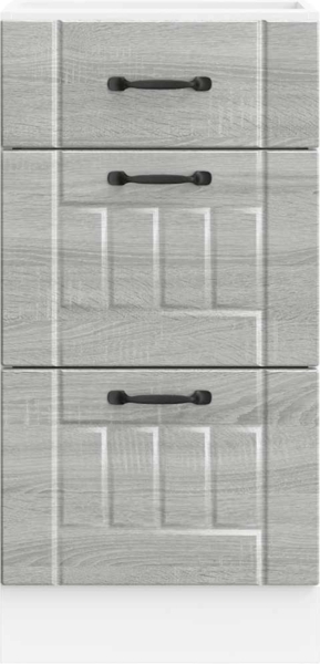 vidaXL Küchen-Unterschrank Lucca Grau Sonoma Holzwerkstoff 854236 Bild 3