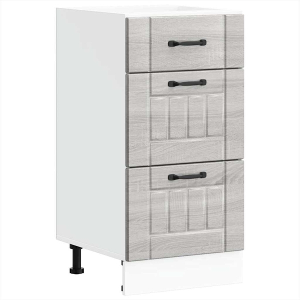 vidaXL Küchen-Unterschrank Lucca Grau Sonoma Holzwerkstoff 854236 Bild 1