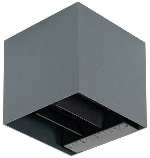 Prios Außen-Wandleuchte Lius, LED, Metall, Schwarz universalweiß IP65mit Bewegungsmelder, 1x3,75 W LED, universalweiß