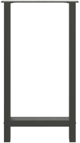 vidaXL Bartischbeine Anthrazit 2 Stk. 40x(90-91) cm Stahl 4013326 Bild 4