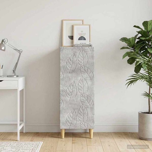 vidaXL Sideboard Betongrau 33 x 34,5 x 90 cm Holzwerkstoff 895058