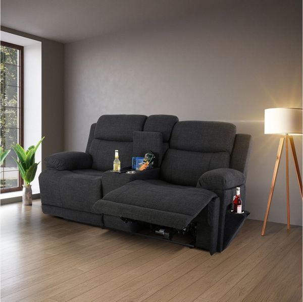 Raburg 2-Sitzer Kinosessel, 2er-Fernsehsessel, Snax, elektrische Relaxfunktion, Belastbarkeit je Sitzplatz 130 kg