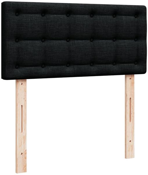 vidaXL Boxspringbett mit Matratze Schwarz 90x190 cm Stoff 3288059 Bild 7