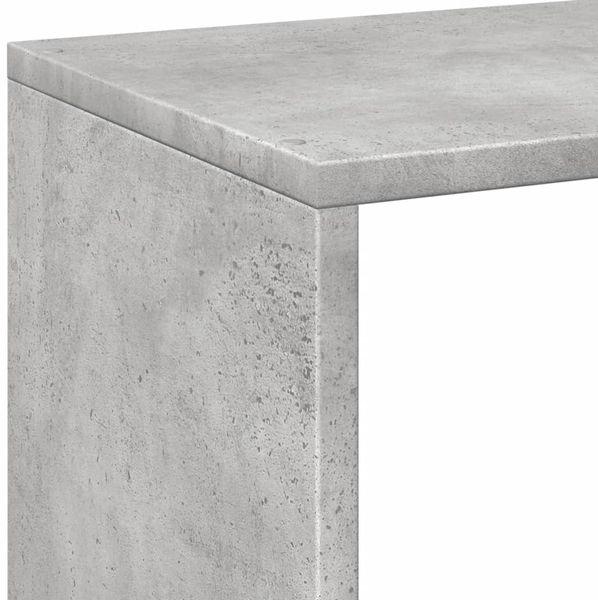 vidaXL Raumteiler-Bücherregal Betongrau 102x29x103,5 cm Holzwerkstoff 858042 Bild 8