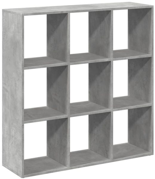 vidaXL Raumteiler-Bücherregal Betongrau 102x29x103,5 cm Holzwerkstoff 858042 Bild 2