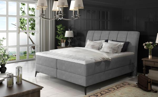 Aderito 180X200, Boxspring Bett, Grau