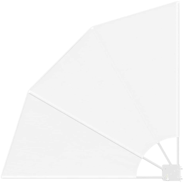 vidaXL Balkon Sichtschutz Weiß 115 x 115 cm Polyester 42000912