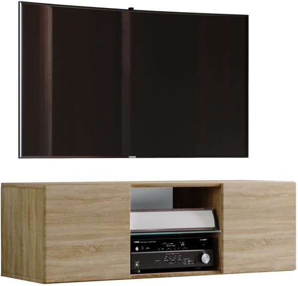 VCM TV-Möbel Jusa 912696 Sonoma-Eiche H. 40 x B. 115 x T. 36 cm