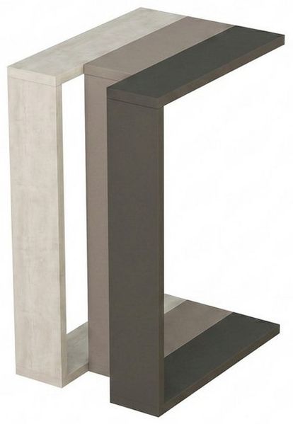 Decortie Beistelltisch Muju, Modern C Form Beistelltisch, 30 x 40 x 57 cm