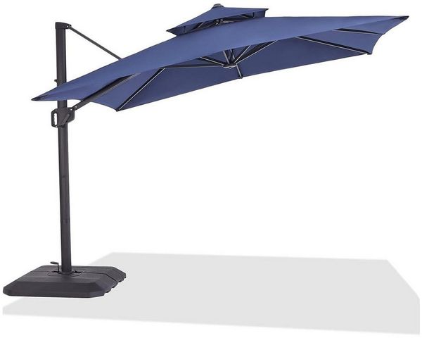 GarveeMore Sonnenschirm Gartenschirm 300x300 cm Aluminium UV50+ 360° drehbar