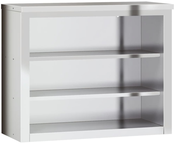 vidaXL Küchen-Wandschrank mit Ablagen Edelstahl 376446