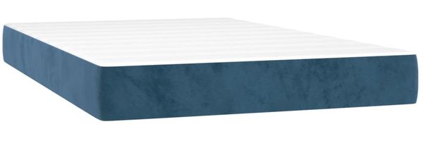 vidaXL Boxspringbett mit Matratze Dunkelblau 120x200 cm Samt 3141477 Bild 5