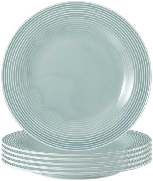 Seltmann Weiden Beat Color Glaze Frühstücksteller ø 23,3 cm 6er Set Arktisblau