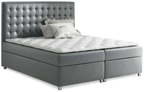 99rooms Fortuna Boxspringbett Velours 160x200 cm Creme Bild 2