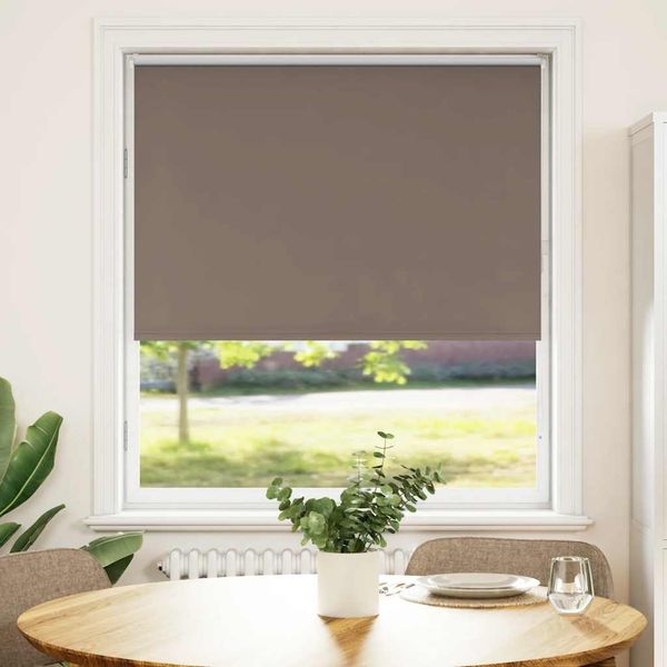 vidaXL Verdunkelungsrollo Kaffeebraun 100x130cm Stoffbreite 95,7cm 4010972