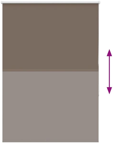 vidaXL Verdunkelungsrollo Kaffeebraun 100x130cm Stoffbreite 95,7cm 4010972 Bild 5