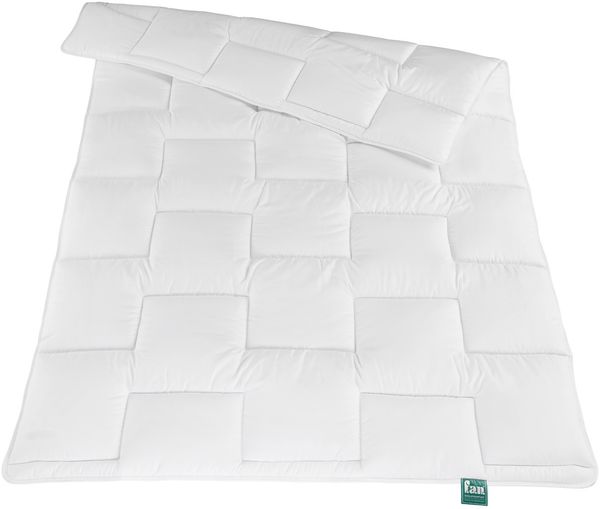 f. a. n. 'Denver' Steppbett, Microfaser weiß, trocknergeeignet, Winterdecke, 155x220 cm