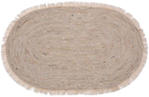 Koopman Teppich SUJU, Beige, B 50 cm, L 80 cm, Schilfgras, oval
