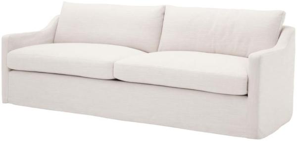 Casa Padrino Luxus Wohnzimmer Sofa Weiß 230 x 100 x H. 75 cm