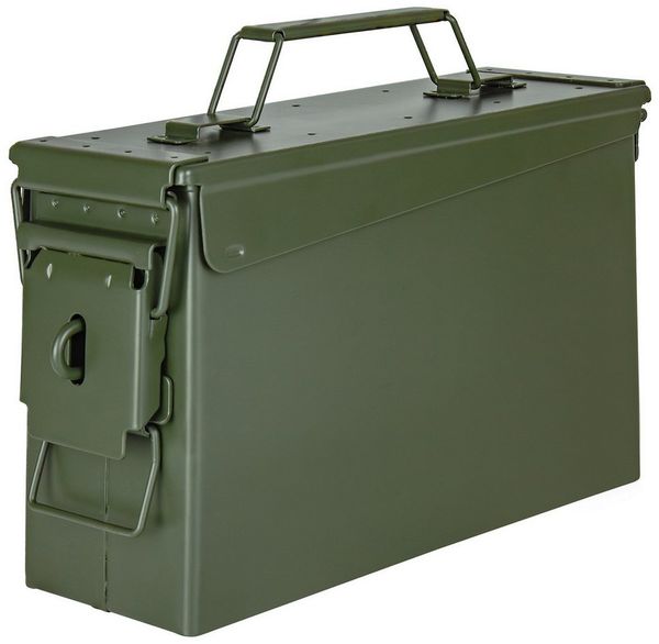 Trucky Aufbewahrungsbox Ammo Box Munitionsbox Box Metallkiste Metallbox Grün Metall Auswahl