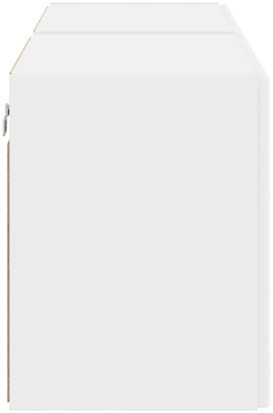 vidaXL TV-Wandschrank 2 pcs Weiß 59,5 x 31 x 40 cm Holzwerkstoff 892330 Bild 6