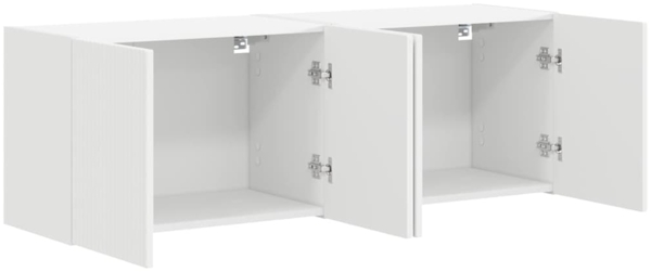 vidaXL TV-Wandschrank 2 pcs Weiß 59,5 x 31 x 40 cm Holzwerkstoff 892330 Bild 4