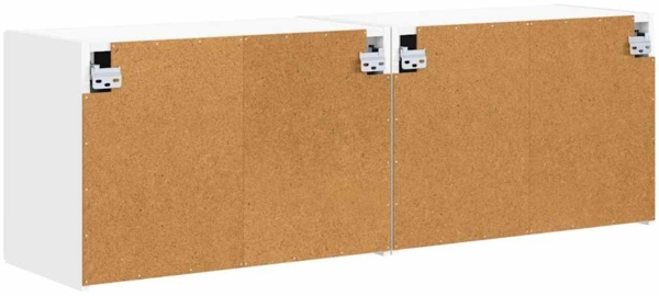 vidaXL TV-Wandschrank 2 pcs Weiß 59,5 x 31 x 40 cm Holzwerkstoff 892330 Bild 7