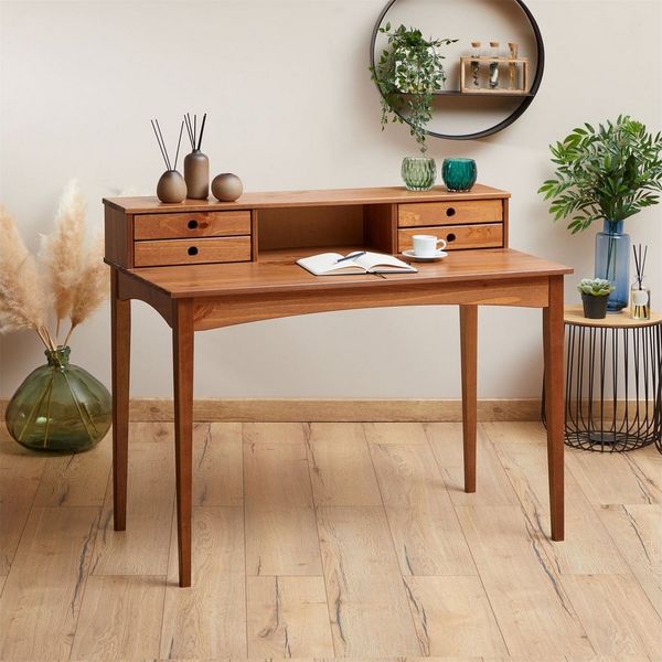 IDIMEX Schreibtisch MILANO, Schreibtisch mit Schubladen Holztisch Bürotisch Massivholz Bild 2